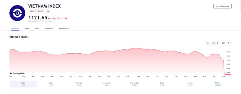 Công ty chứng khoán nhận định gì khi VN-Index giảm gần 20 điểm?