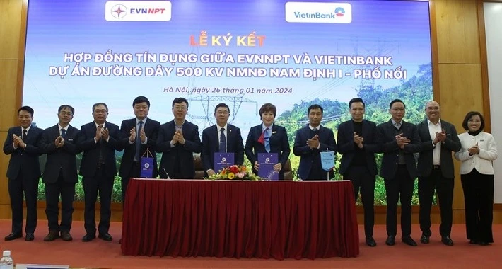 VietinBank cung cấp 3.875 tỷ đồng cho EVNNPT triển khai Dự án đường dây 500kV
