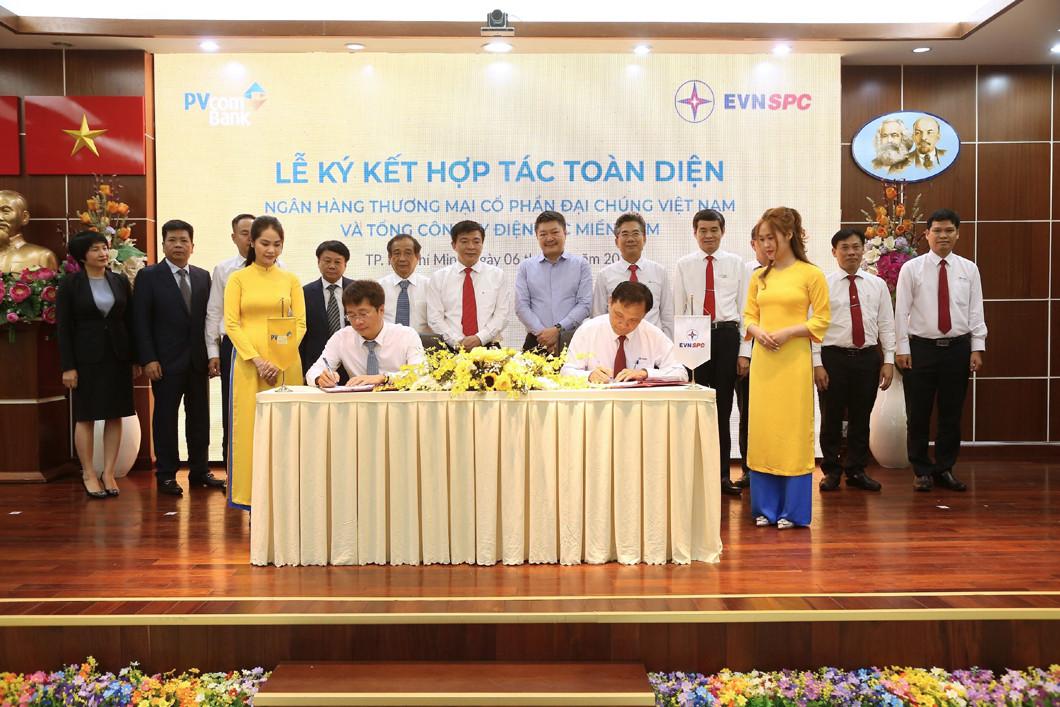 EVNSPC hợp tác toàn diện với PVcombank